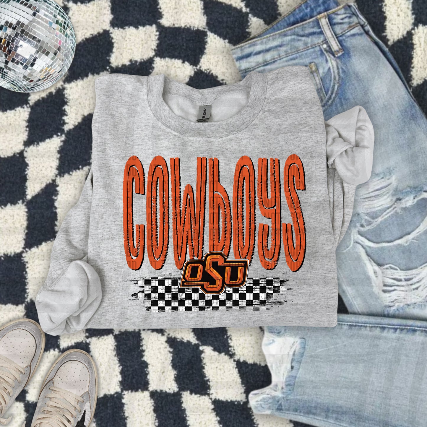 CHECKERED COLLEGE TEES