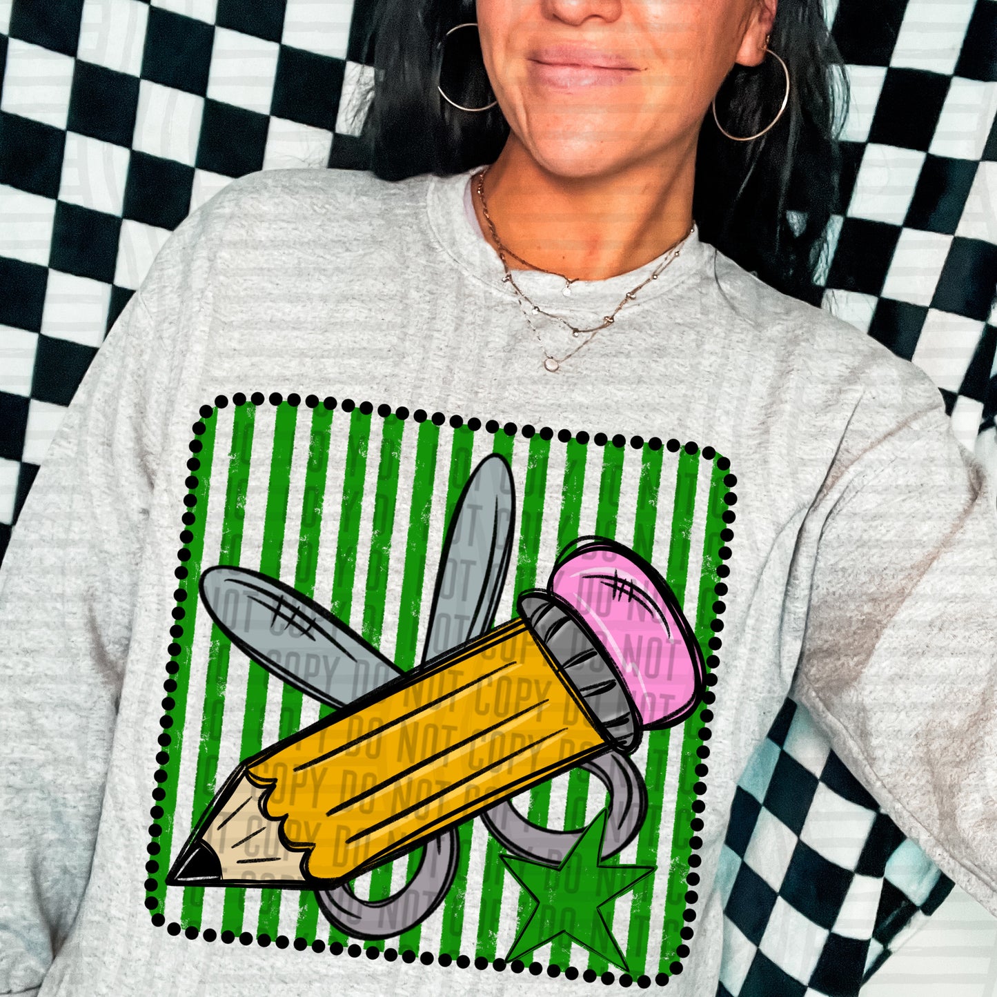 DISTRESSED PENCIL TEE - MULTIPLE COLORS
