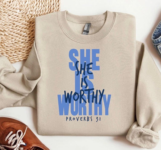 SHE IS WORTHY TEE