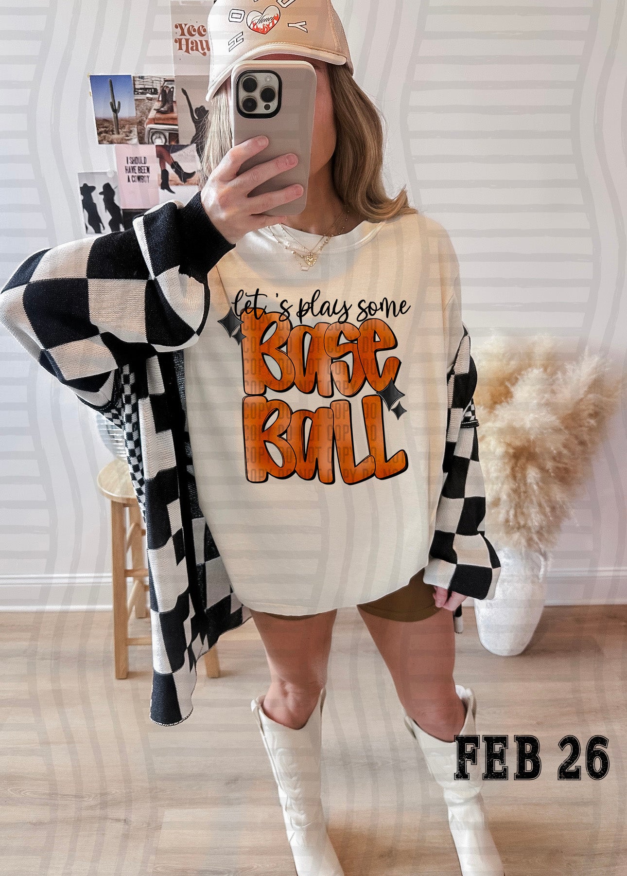 LET'S PLAY SOME BASEBALL TEE-VARIETY OF COLORS