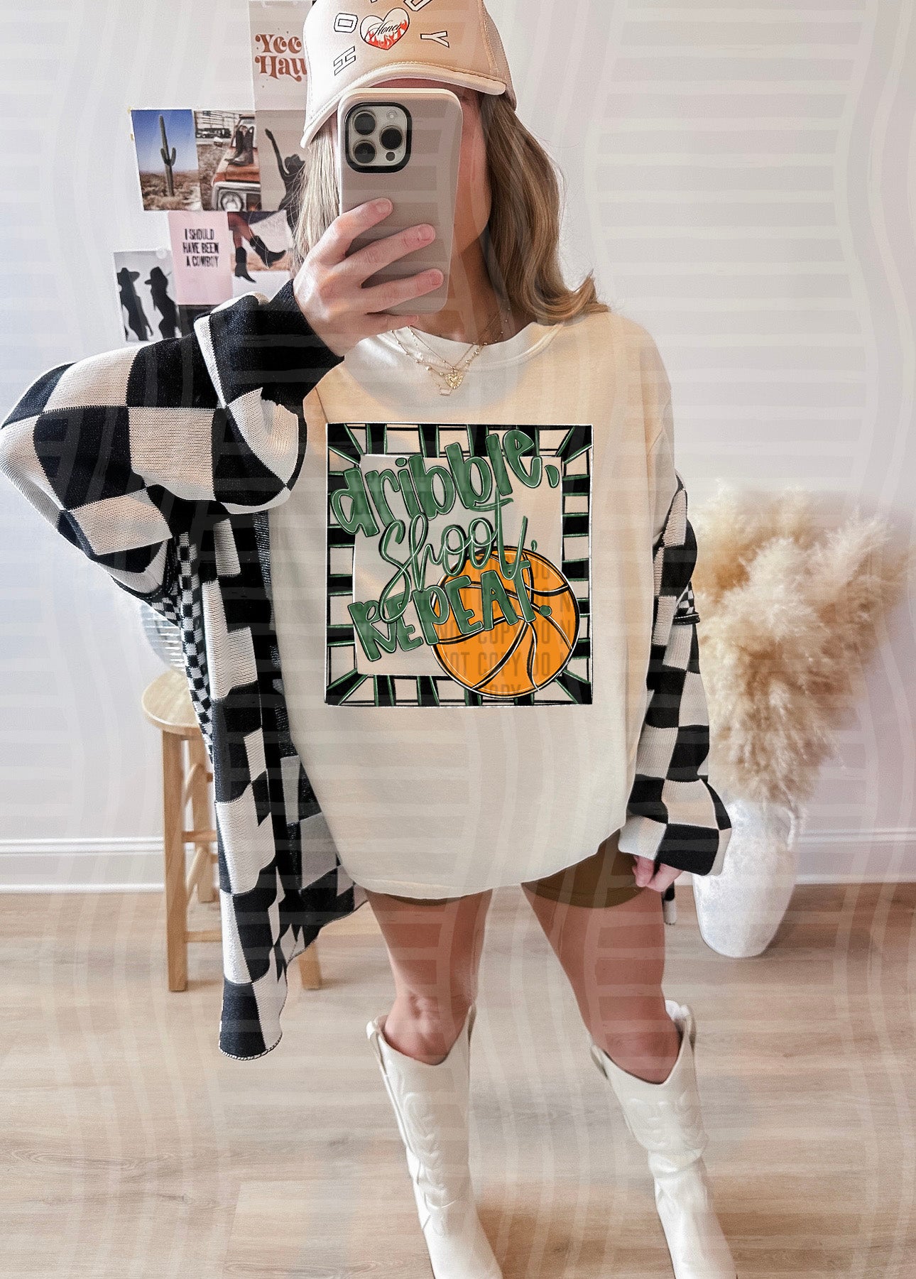 DRIBBLE SHOOT REPEAT TEE