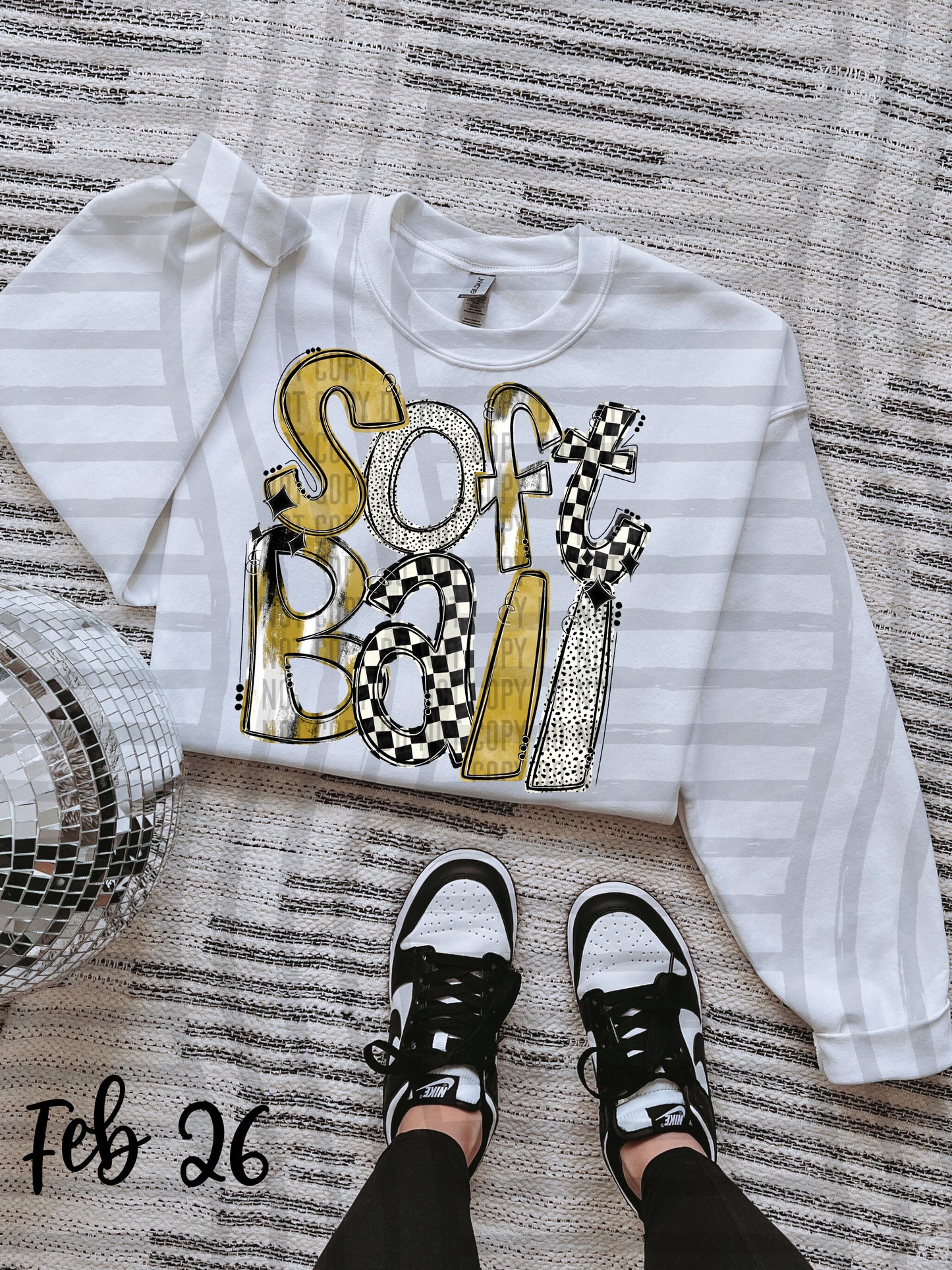 VARIETY COLOR SOFTBALL TEES