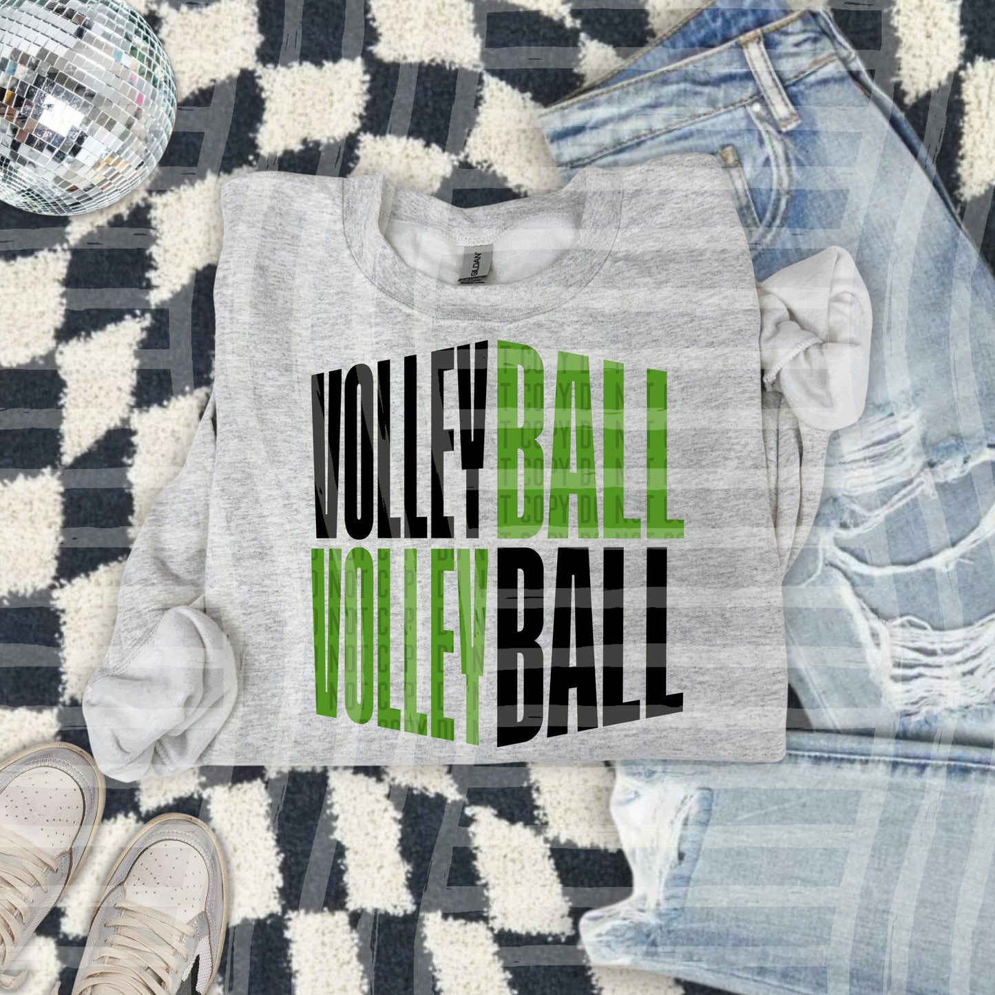 VOLLEYBALL WORD ART TEE