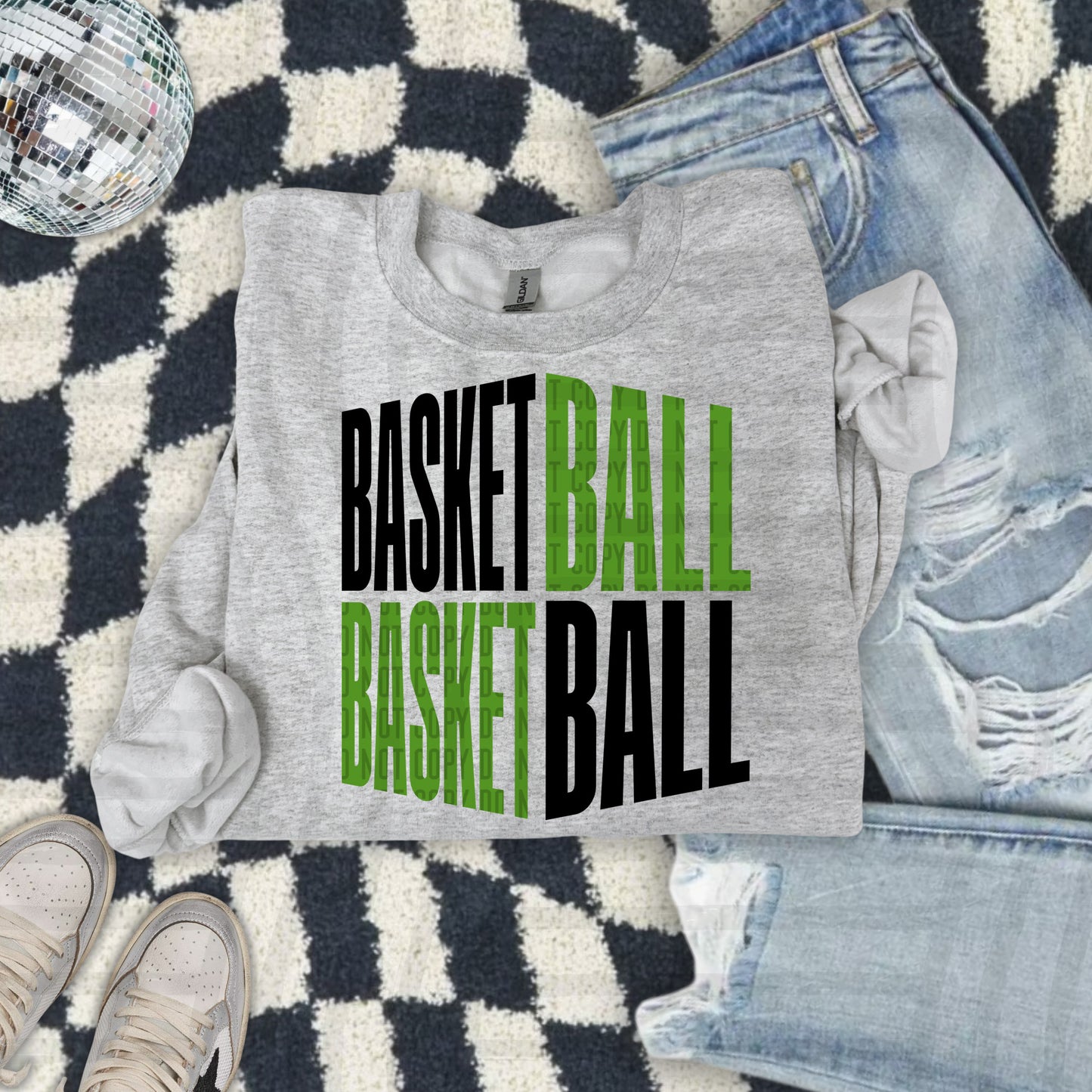 BASKETBALL WORD ART TEE