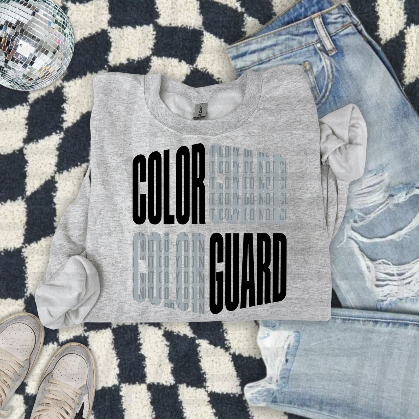 WORD ART COLOR GUARD TEE