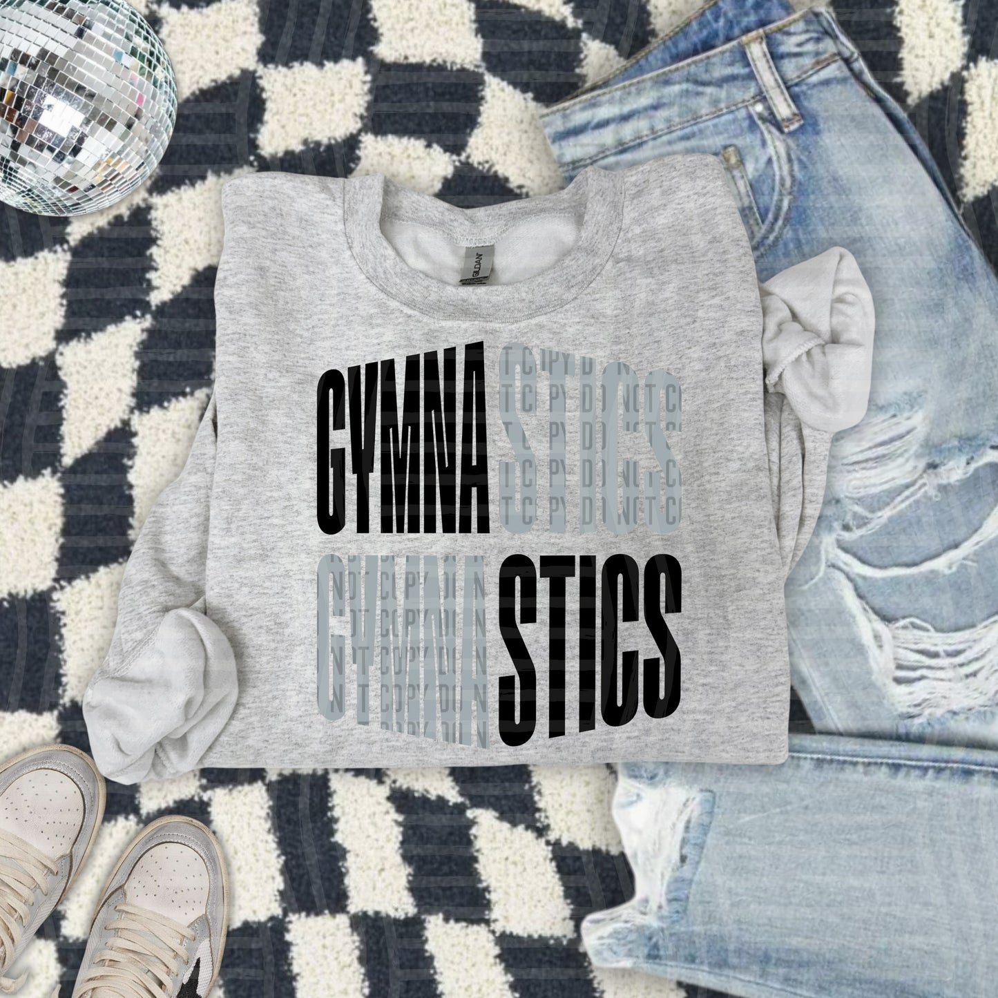 WORD ART GYMNASTICS TEE
