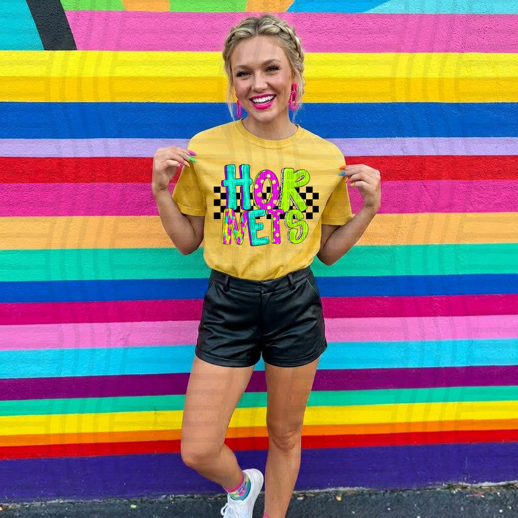 NEON DOODLES MASCOTS TEE
