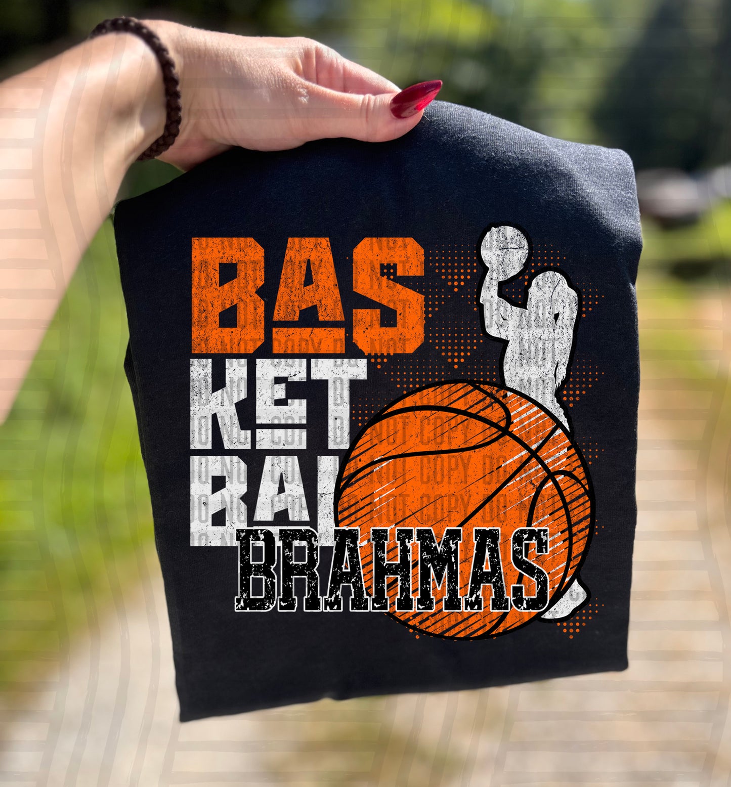 GIRL BASKETBALL GRUNGE TEE