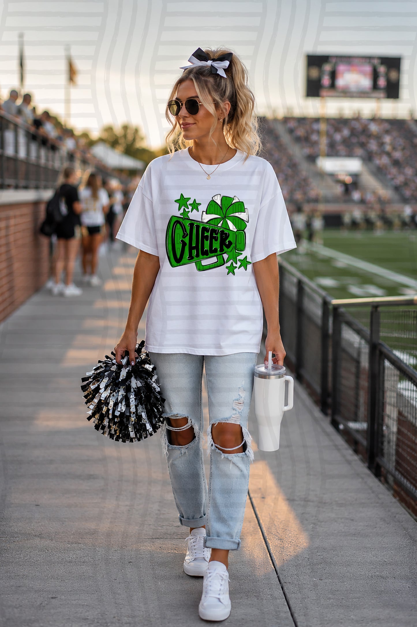 CHEER HORIZONAL TEES -25 COLORS