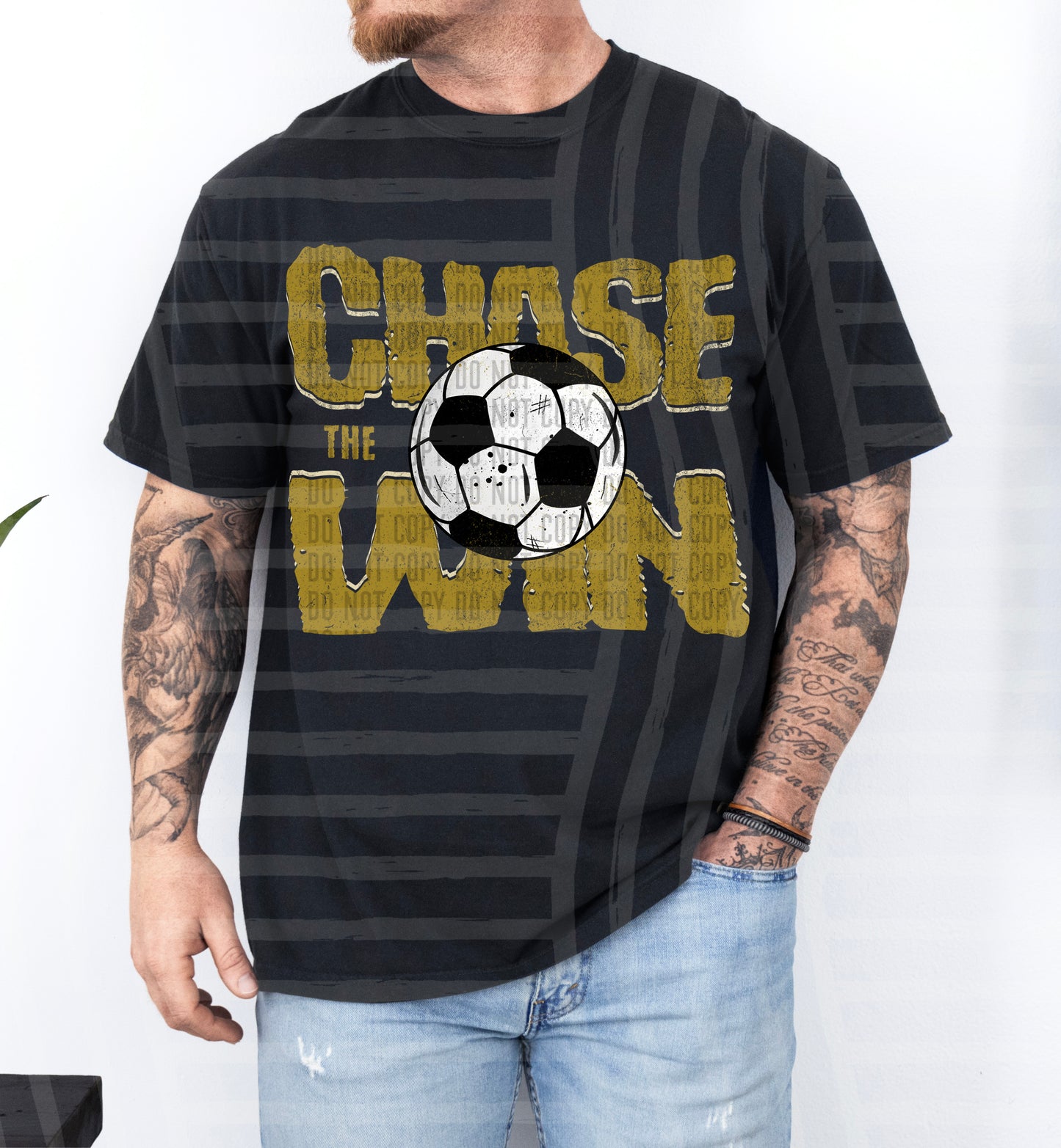 SOCCER -CHASE THE WIN TEE -VARIETY COLORS