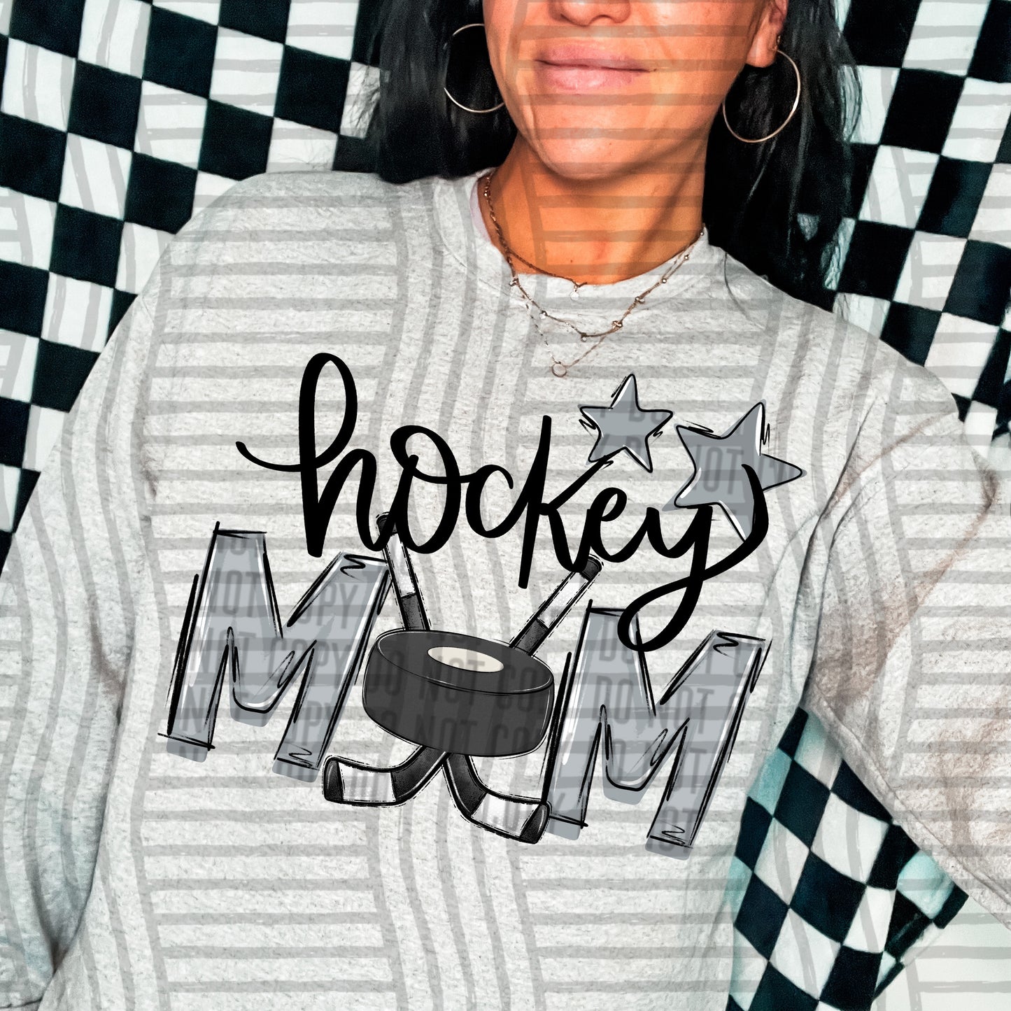 HOCKEY MOM TEES - 20 COL0RS