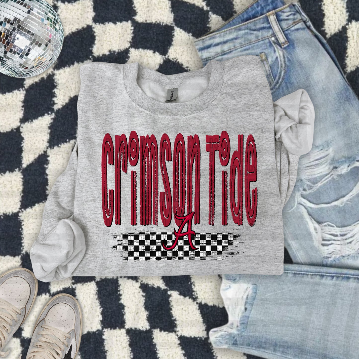 CHECKERED COLLEGE TEES