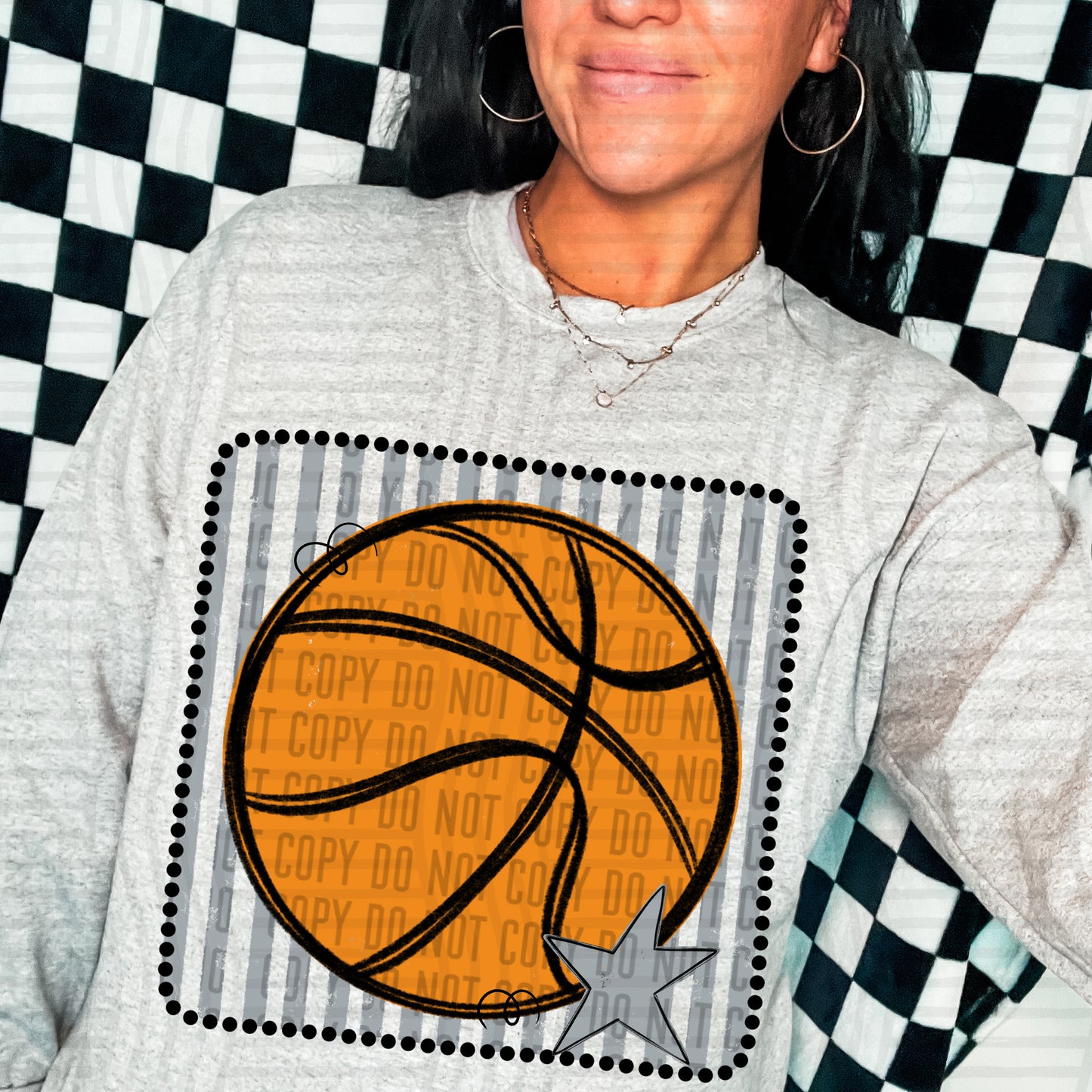 DISTRESSED BASKETBALL TEE - MULTIPLE COLORS
