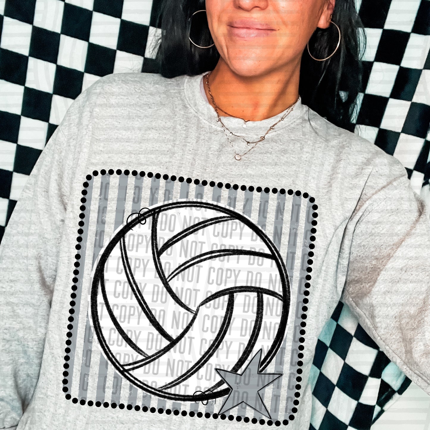 DISTRESSED VOLLEYBALL TEE - MULTIPLE COLORS