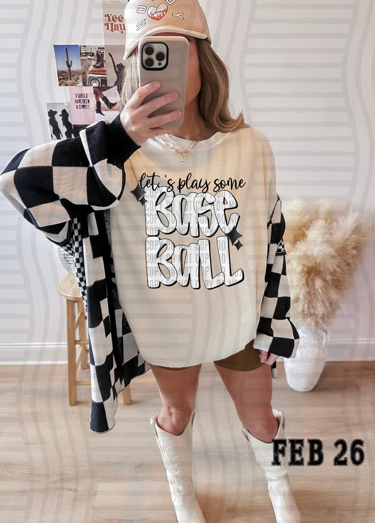 LET'S PLAY SOME BASEBALL TEE-VARIETY OF COLORS