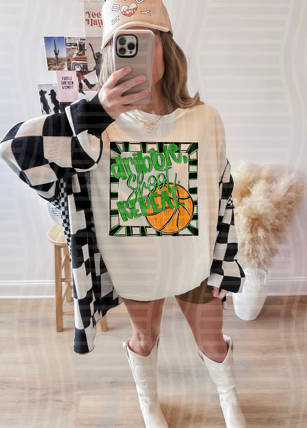 DRIBBLE SHOOT REPEAT TEE