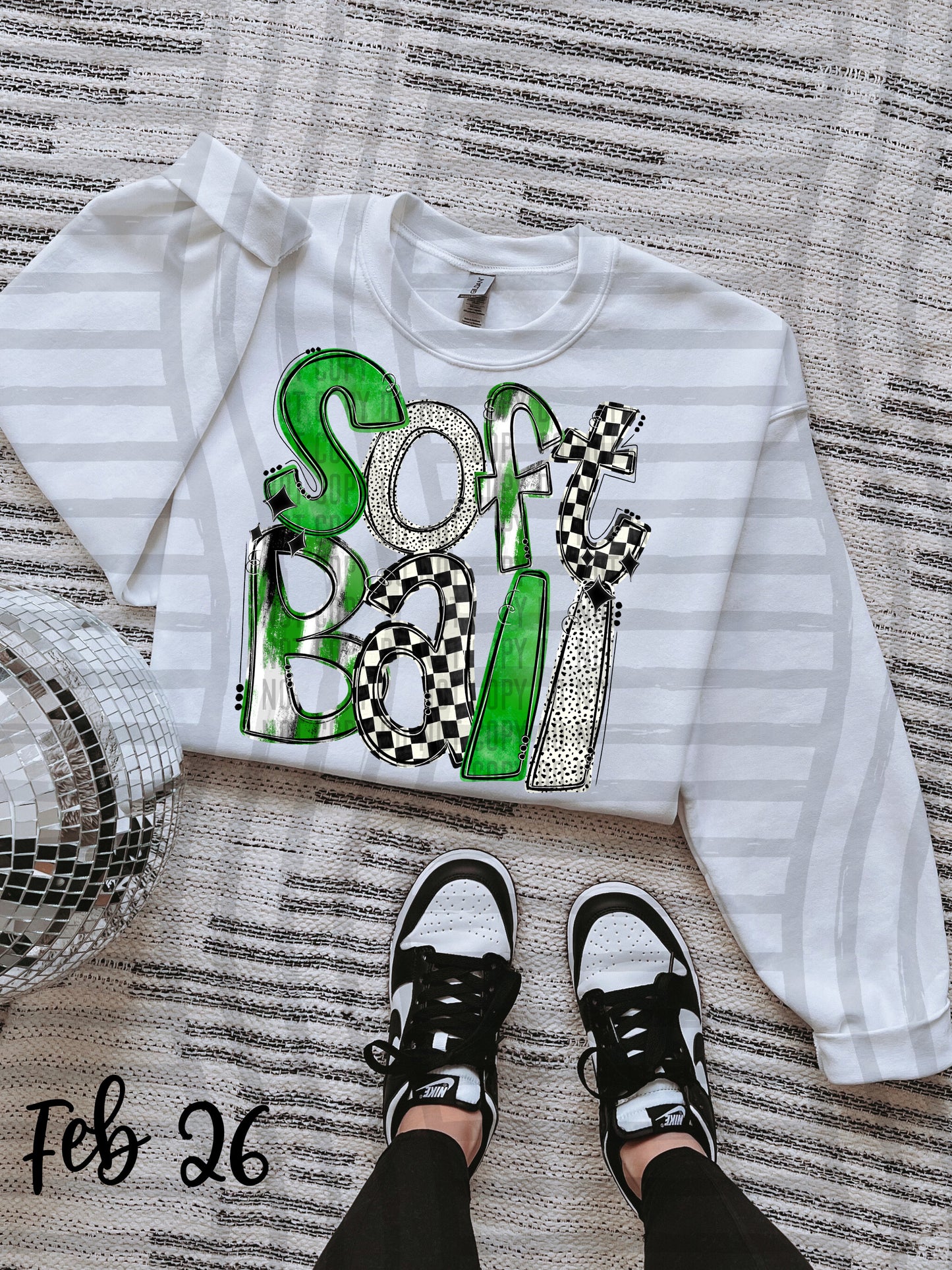 VARIETY COLOR SOFTBALL TEES