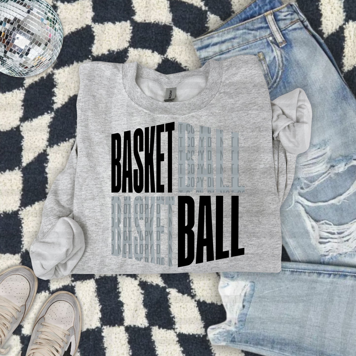 BASKETBALL WORD ART TEE