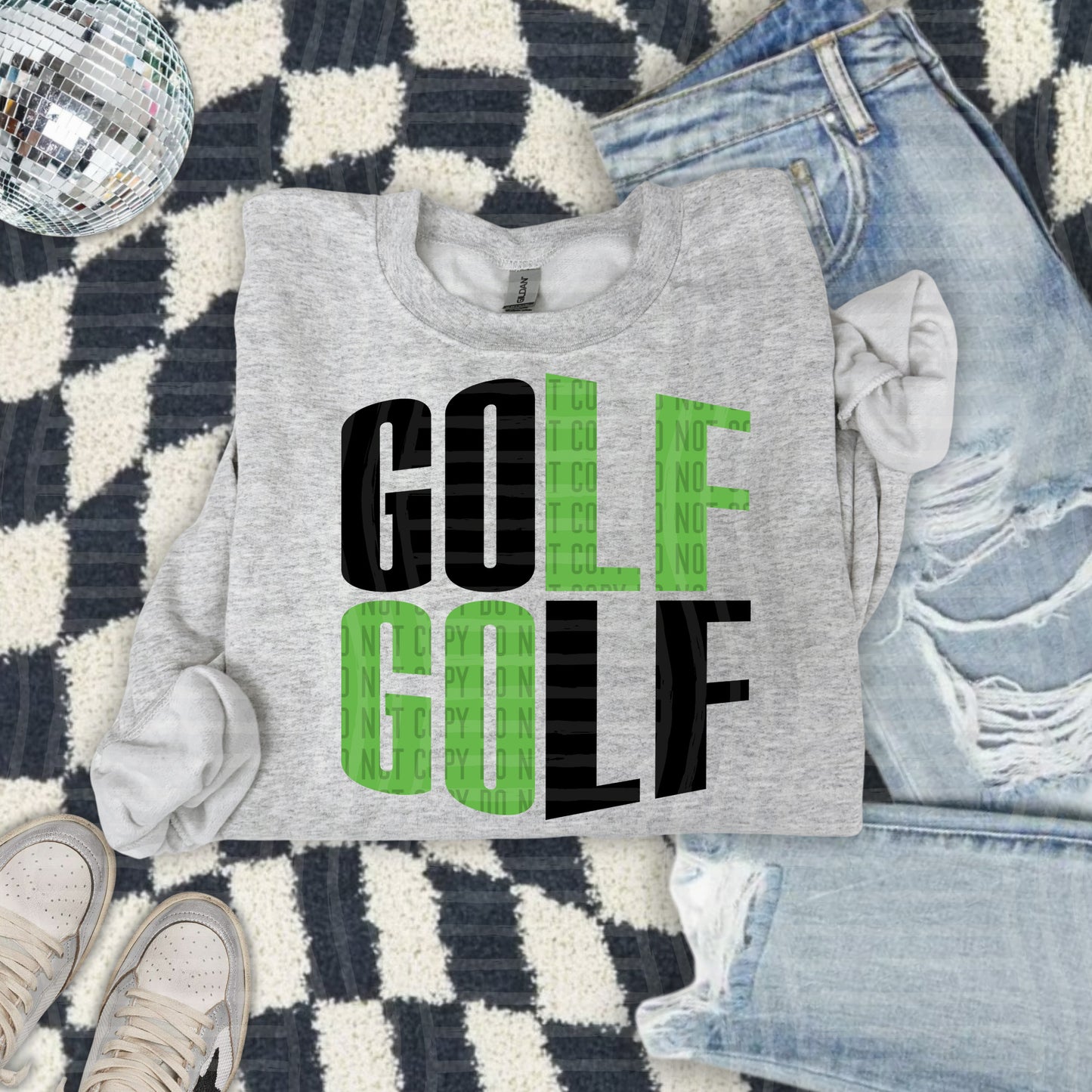 WORD ART GOLF TEE