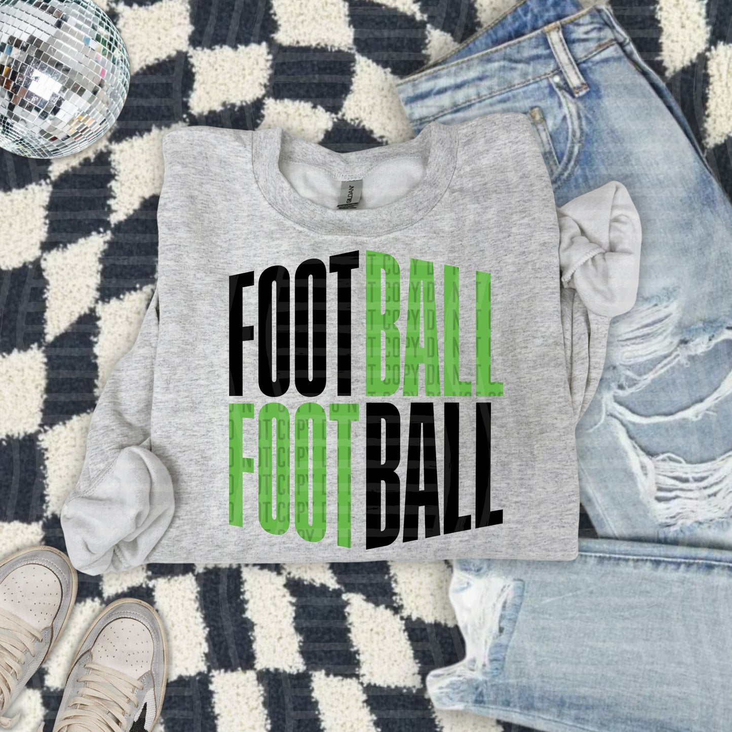 WORD ART FOOTBALL TEE