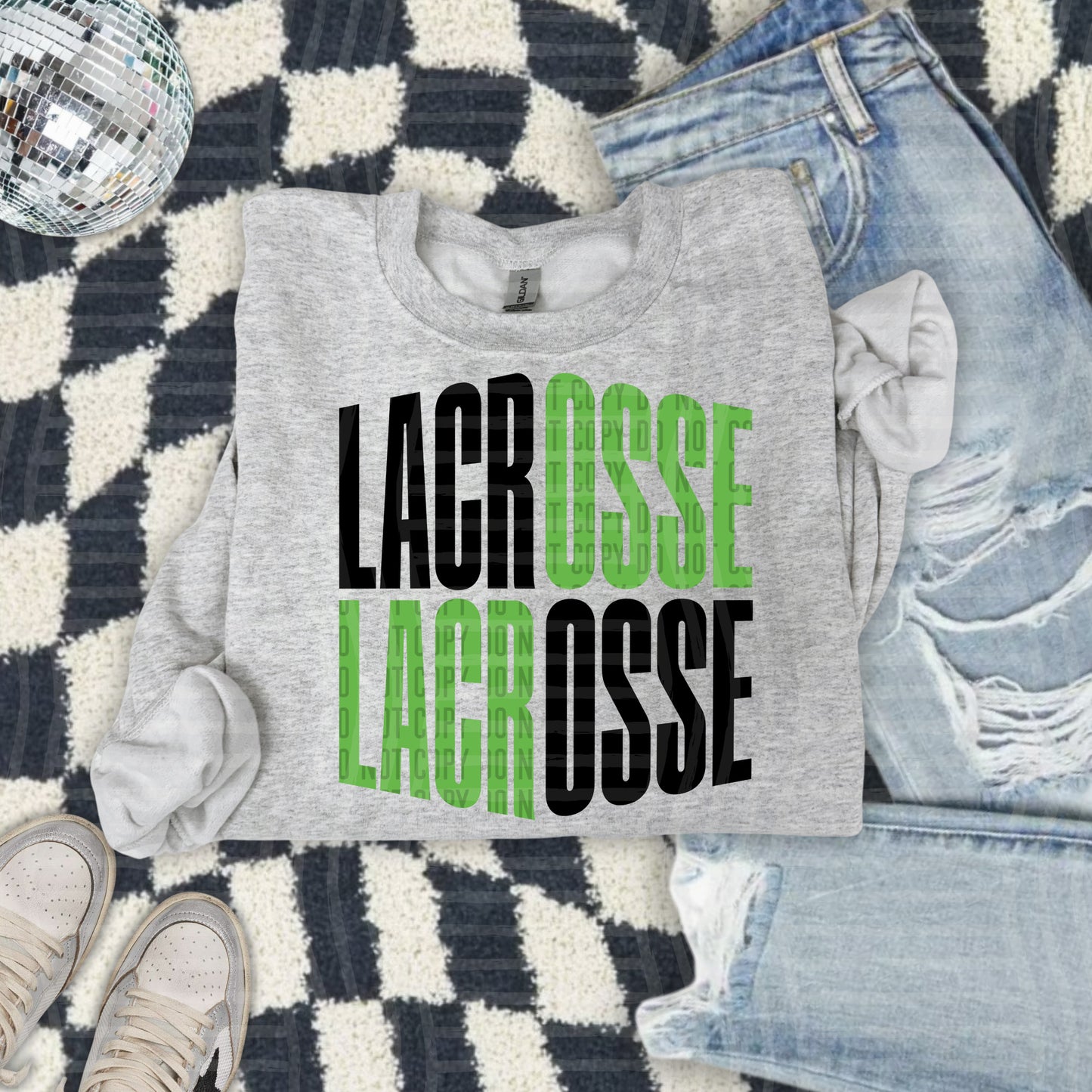 WORD ART LACROSSE TEE