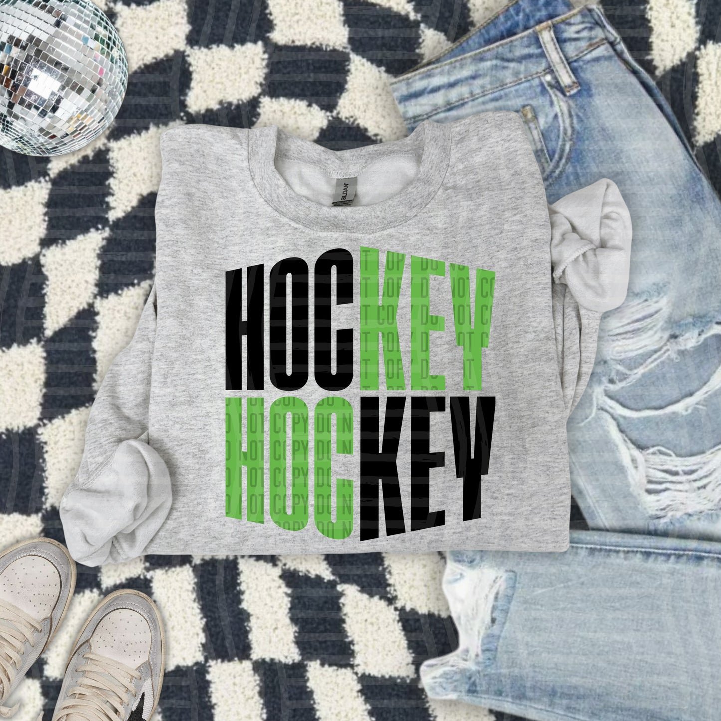 WORD ART HOCKEY TEE