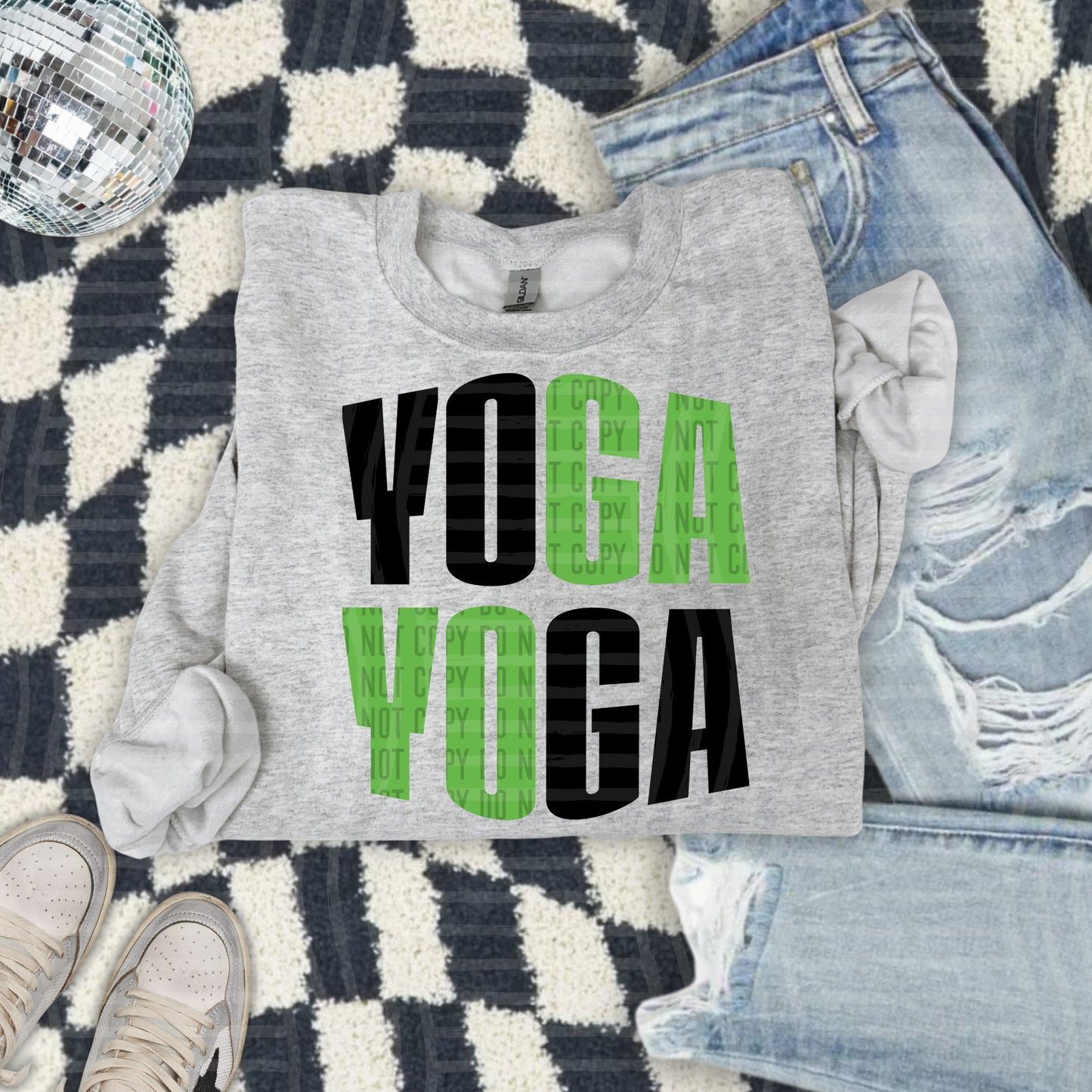 WORD ART YOGA TEE