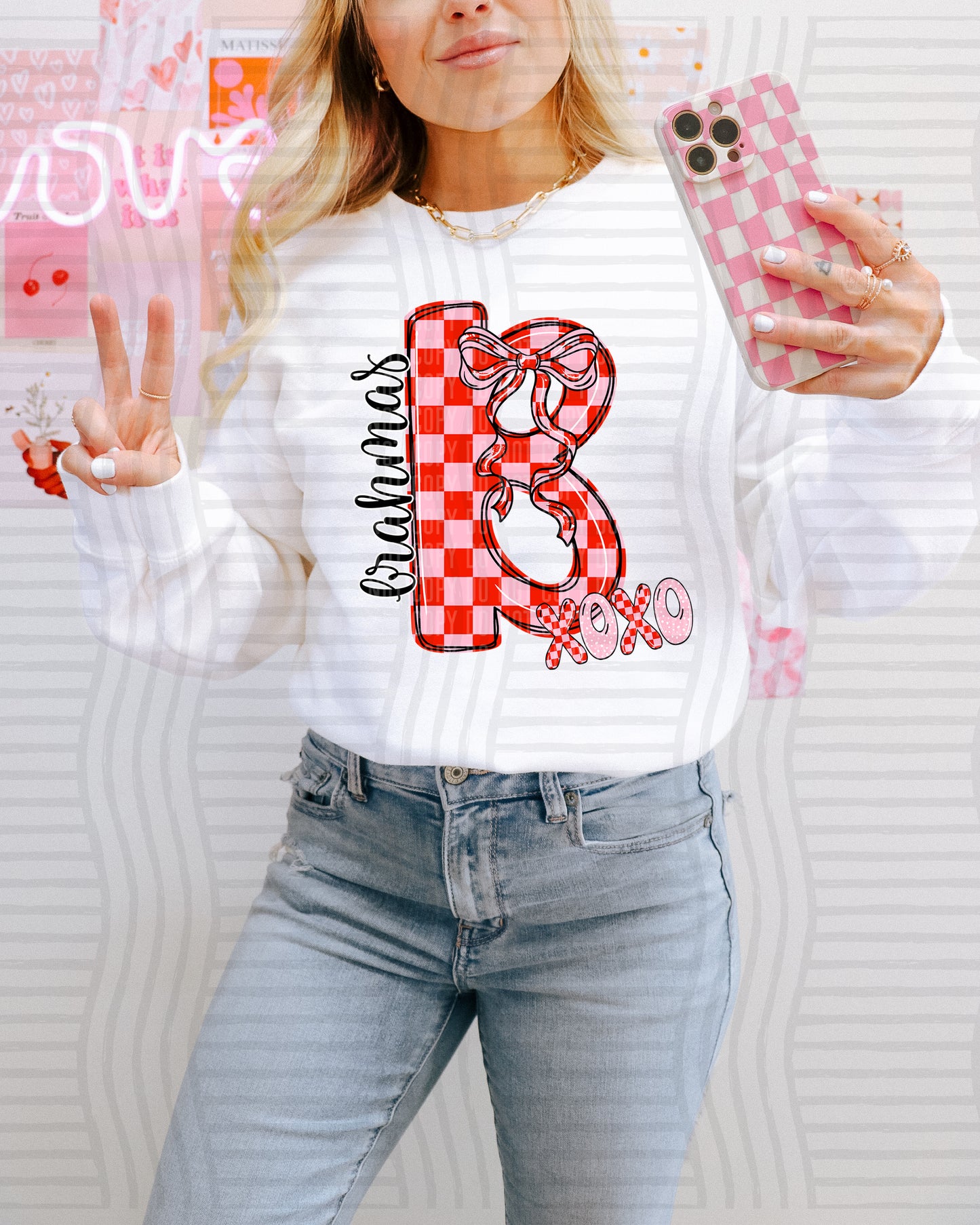 VDAY INITIALS TEE