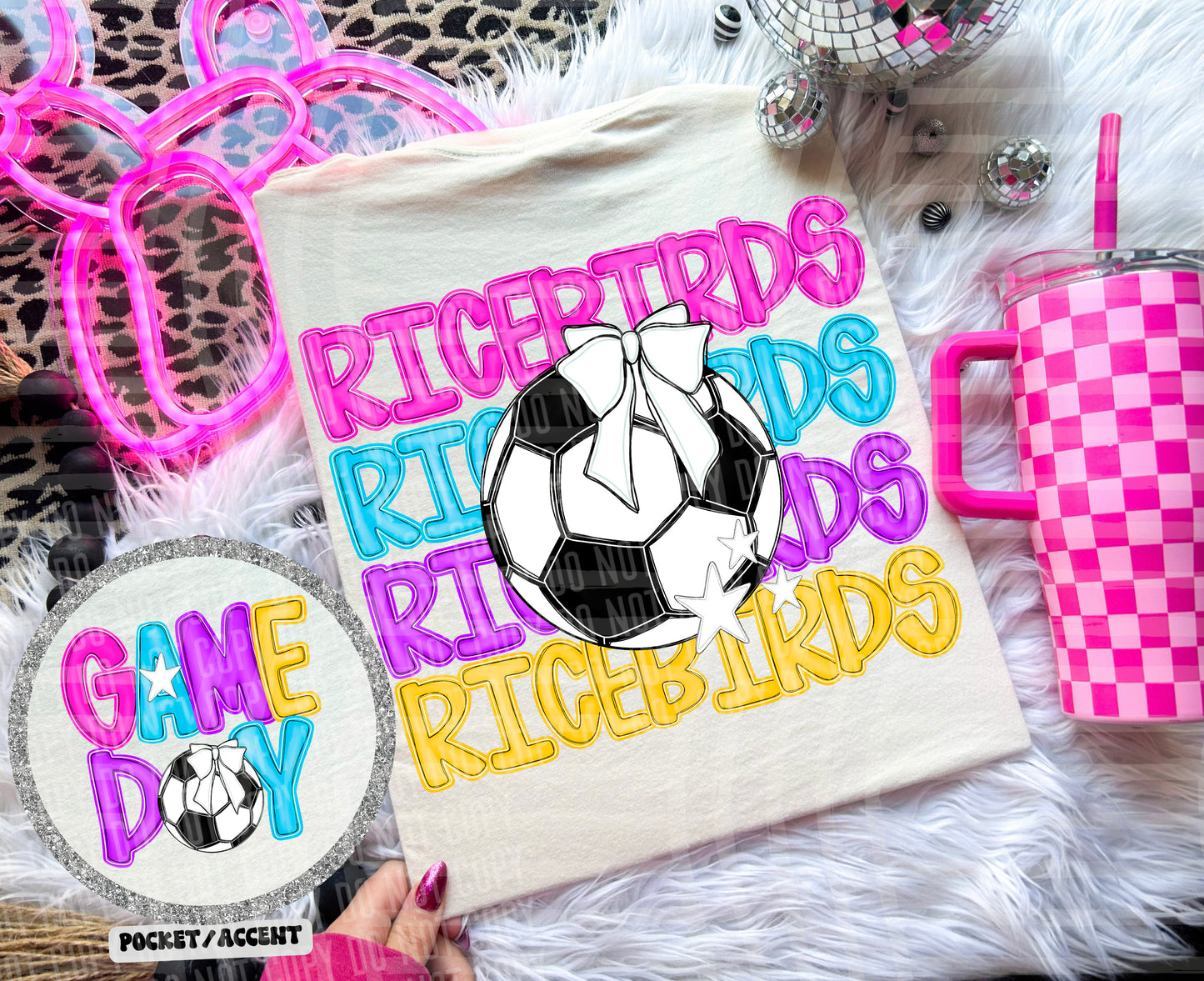 SOCCER BRIGHT & PREPPY MASCOT TEES