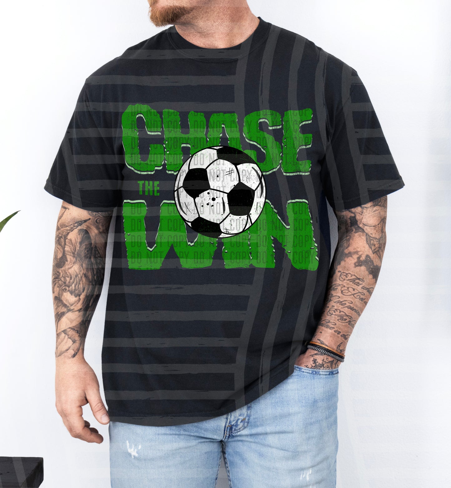 SOCCER -CHASE THE WIN TEE -VARIETY COLORS