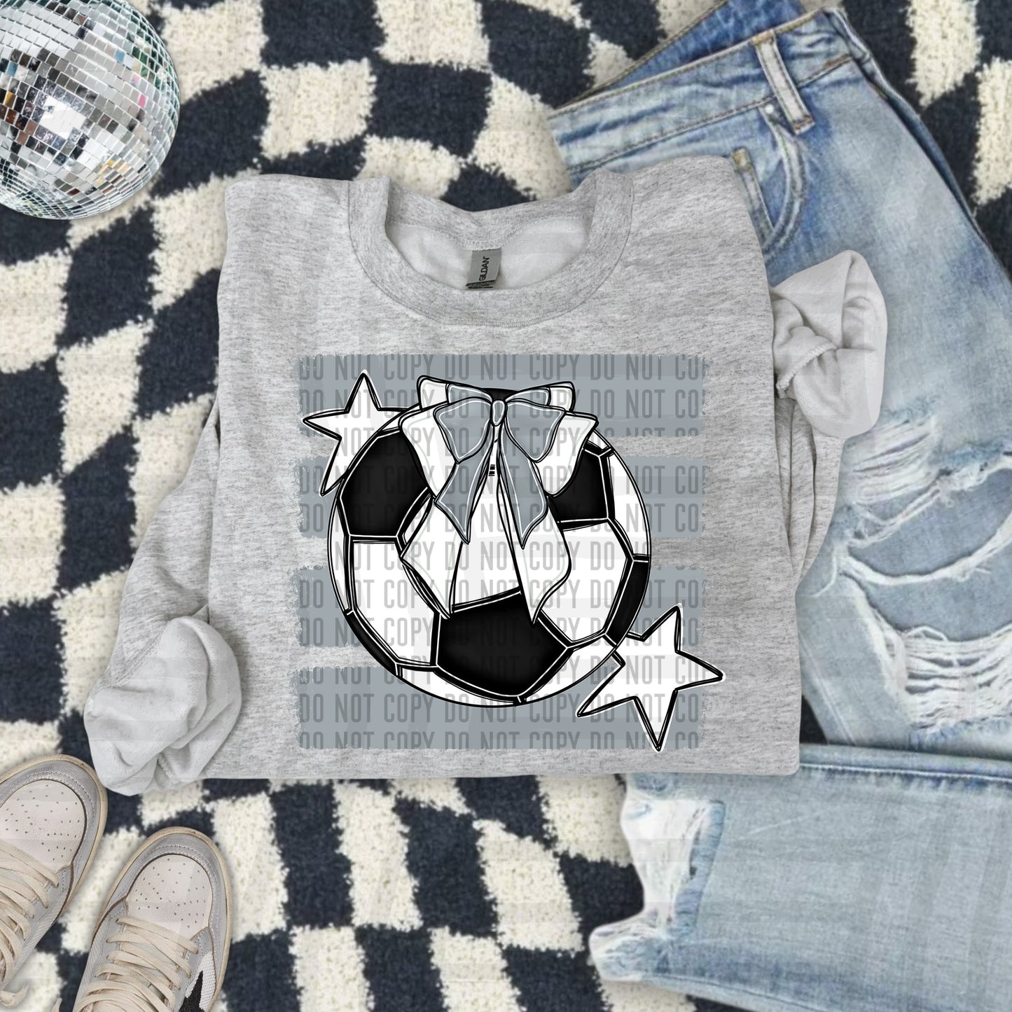 SOCCER BOW BOW TEES -25 COLORS