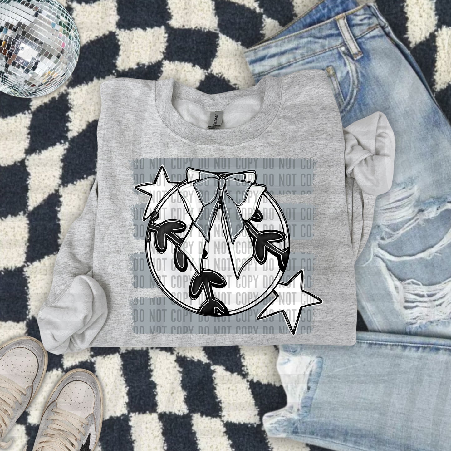 BASEBALL BOW BOW TEES -25 COLORS