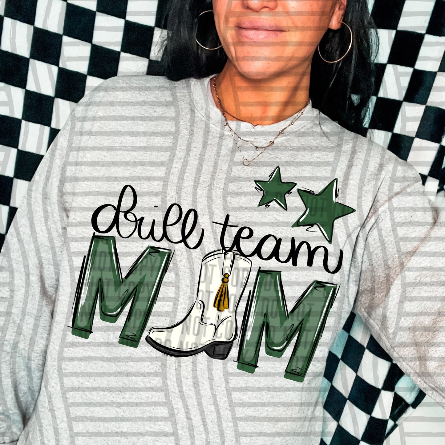 DRILL TEAM MOM TEES - 20 COLORS