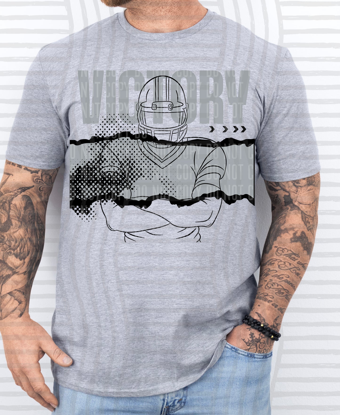 VICTORY FOOTBALL PLAYER TEES -25 COLORS