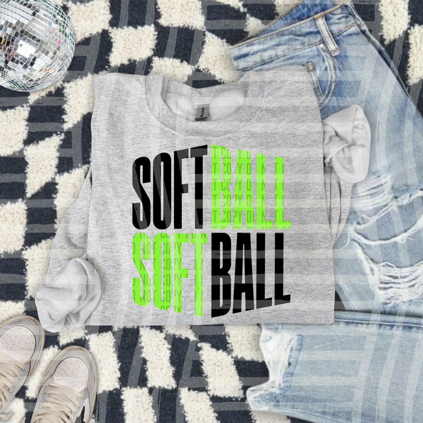 SOFTBALL WORD ART