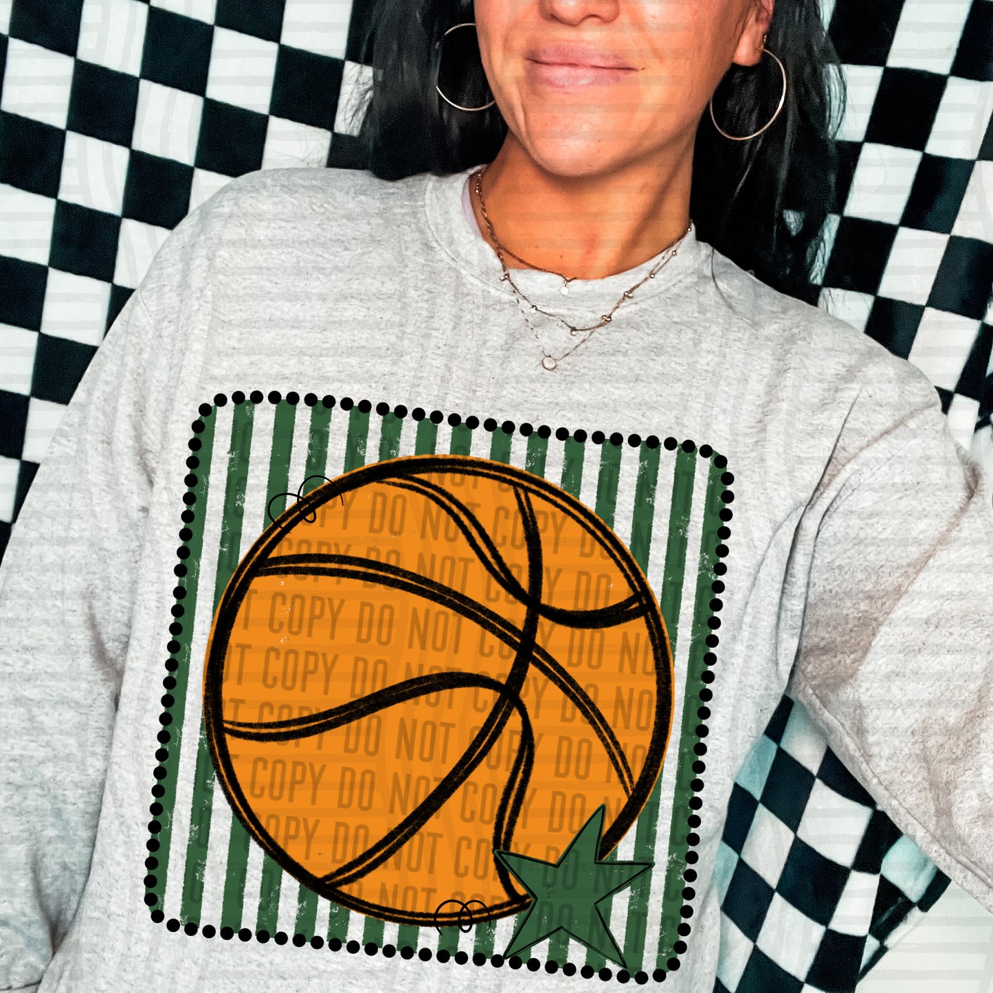 DISTRESSED BASKETBALL TEE - MULTIPLE COLORS