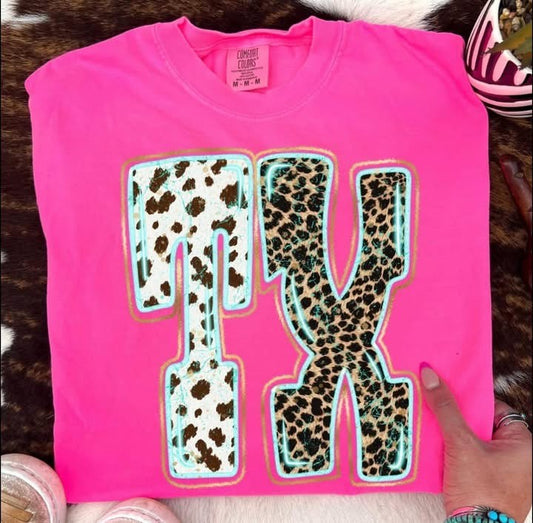 HOT PINK TX TEE