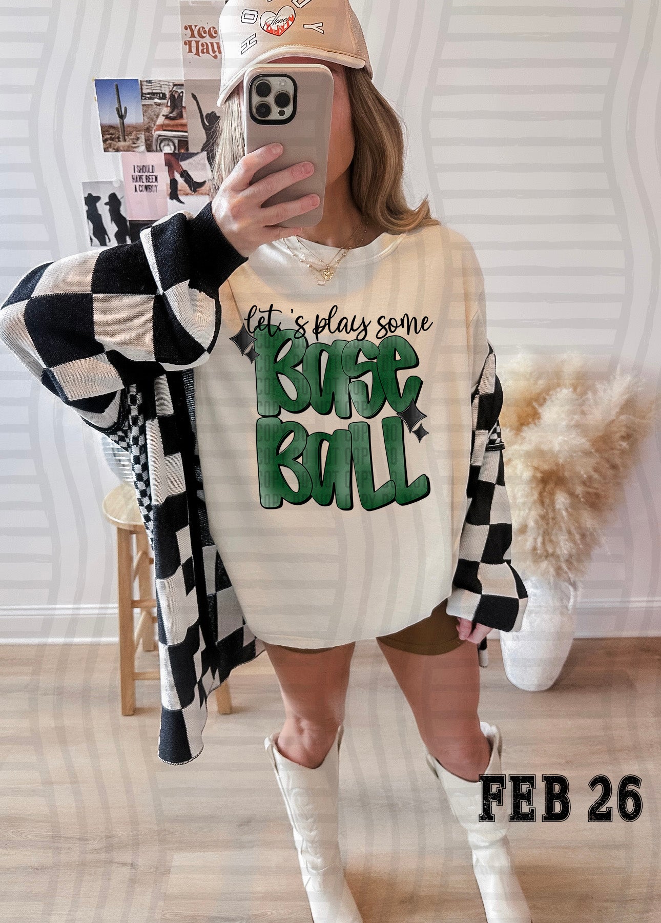 LET'S PLAY SOME BASEBALL TEE-VARIETY OF COLORS