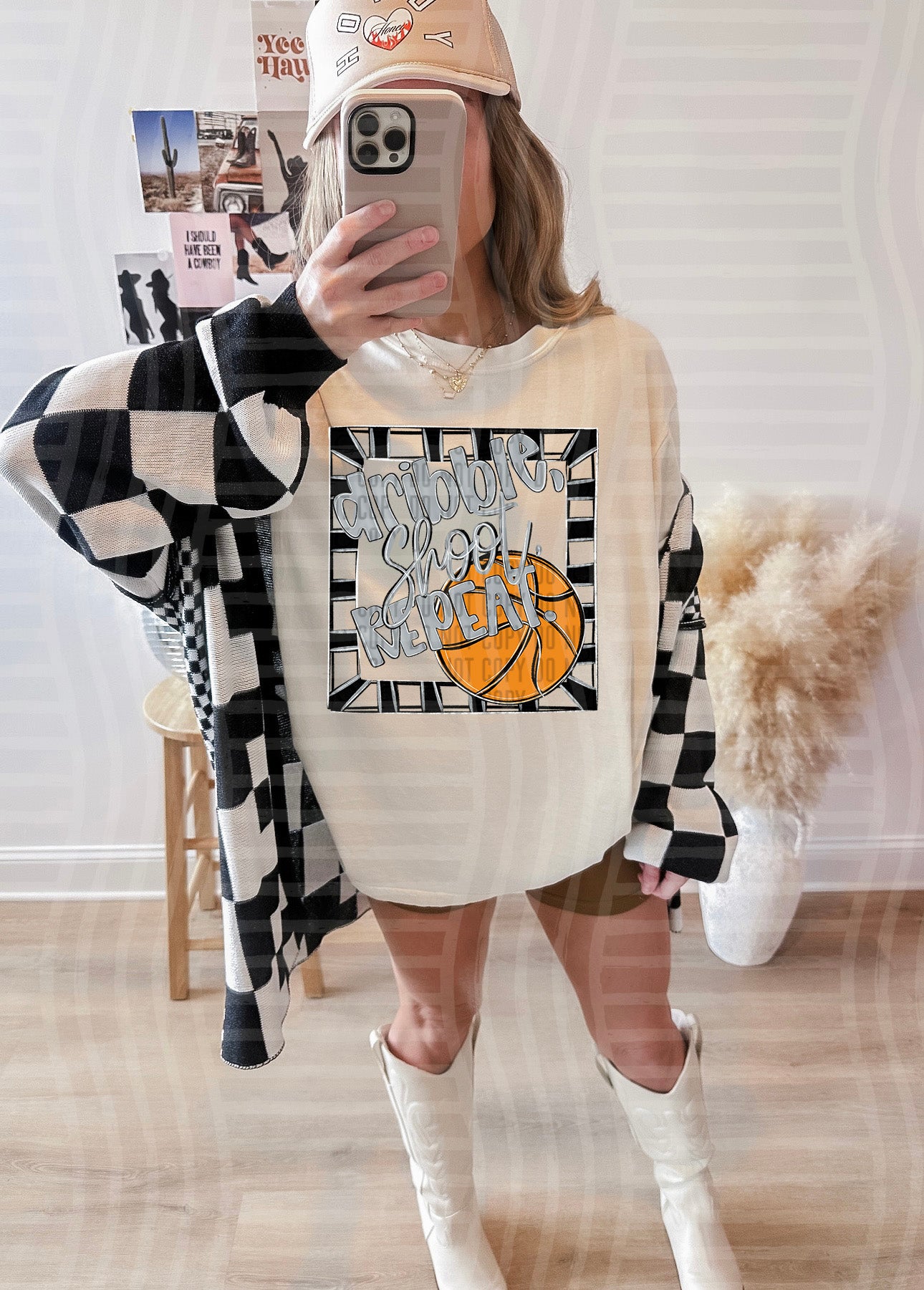 DRIBBLE SHOOT REPEAT TEE