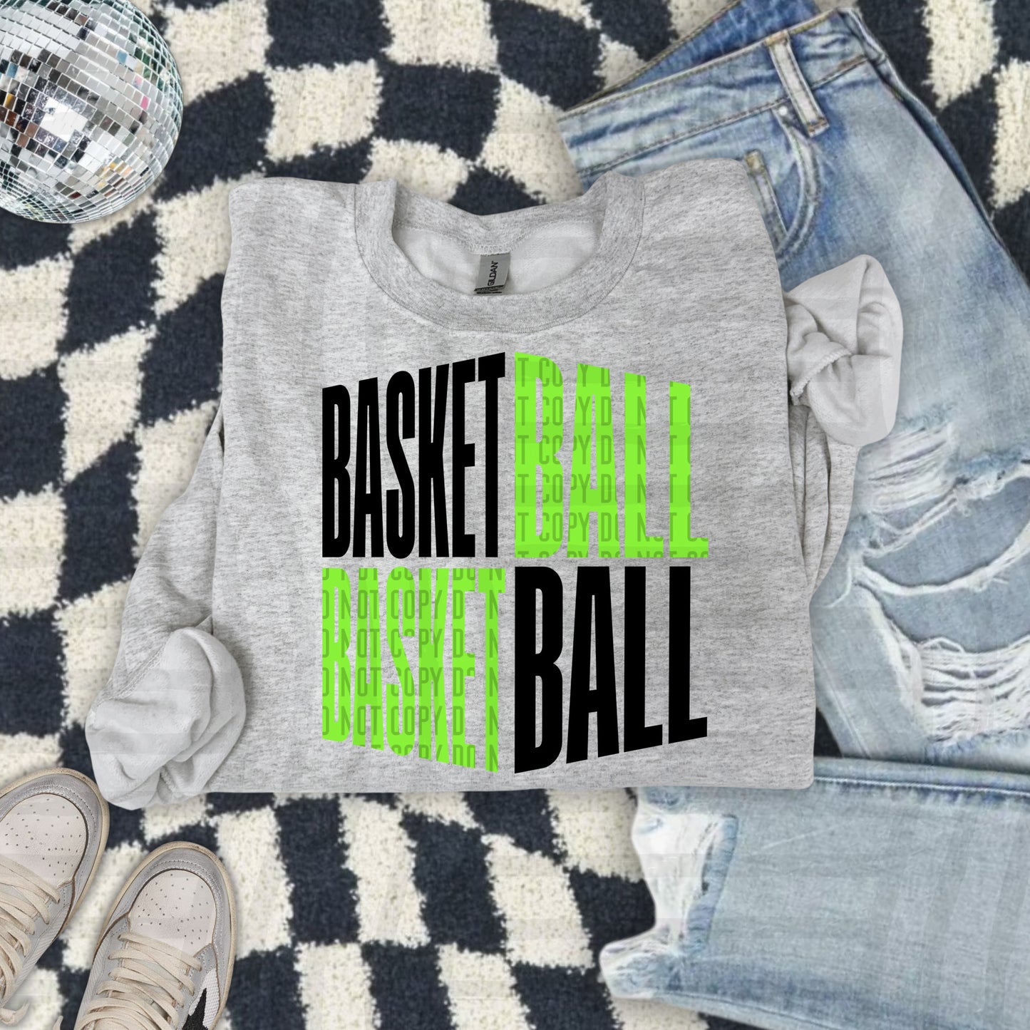 BASKETBALL WORD ART TEE