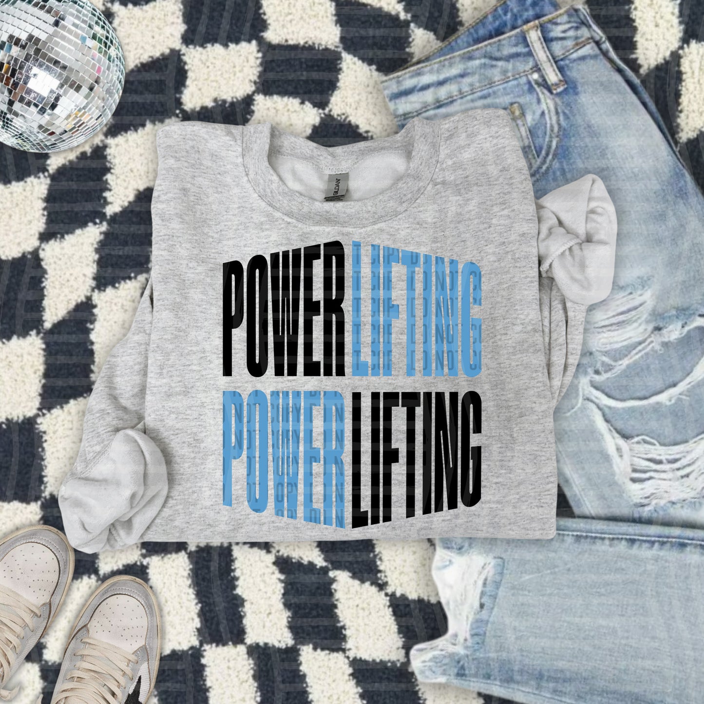 WORD ART POWERLIFTING TEE