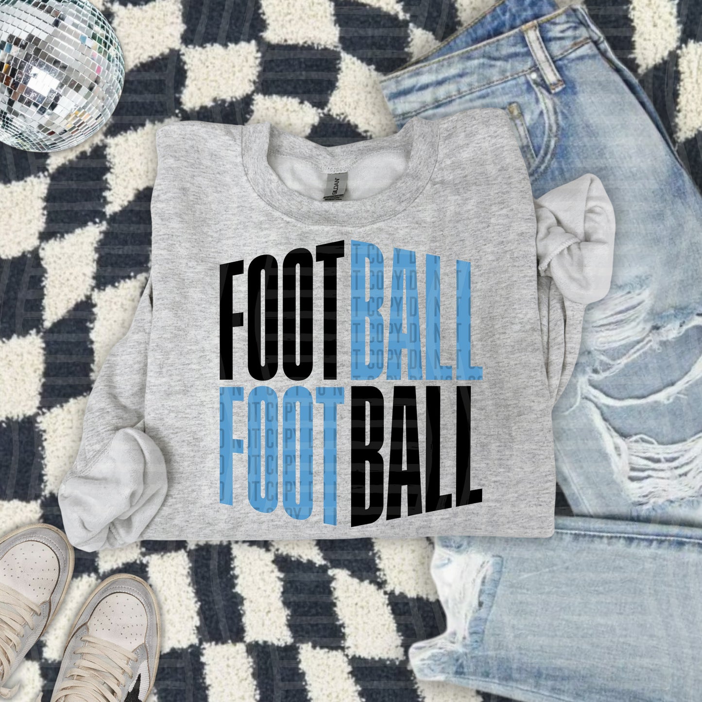 WORD ART FOOTBALL TEE