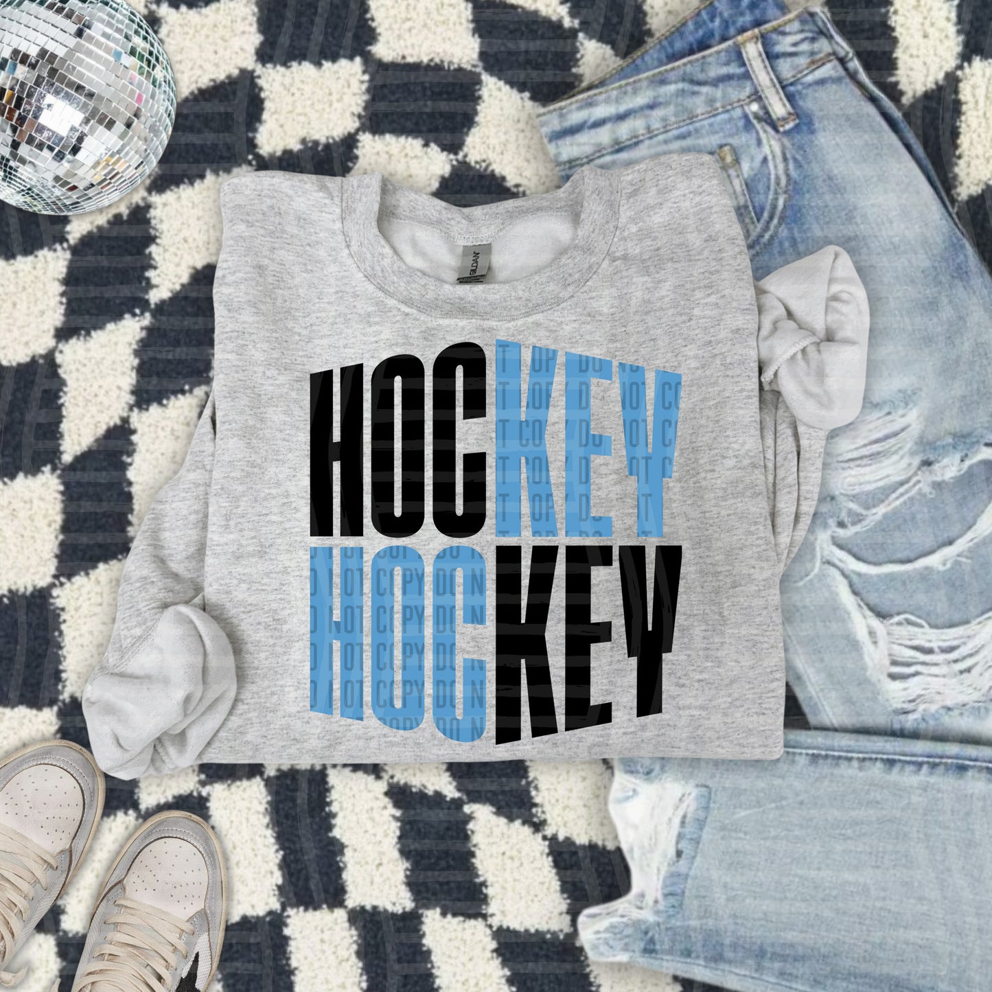 WORD ART HOCKEY TEE