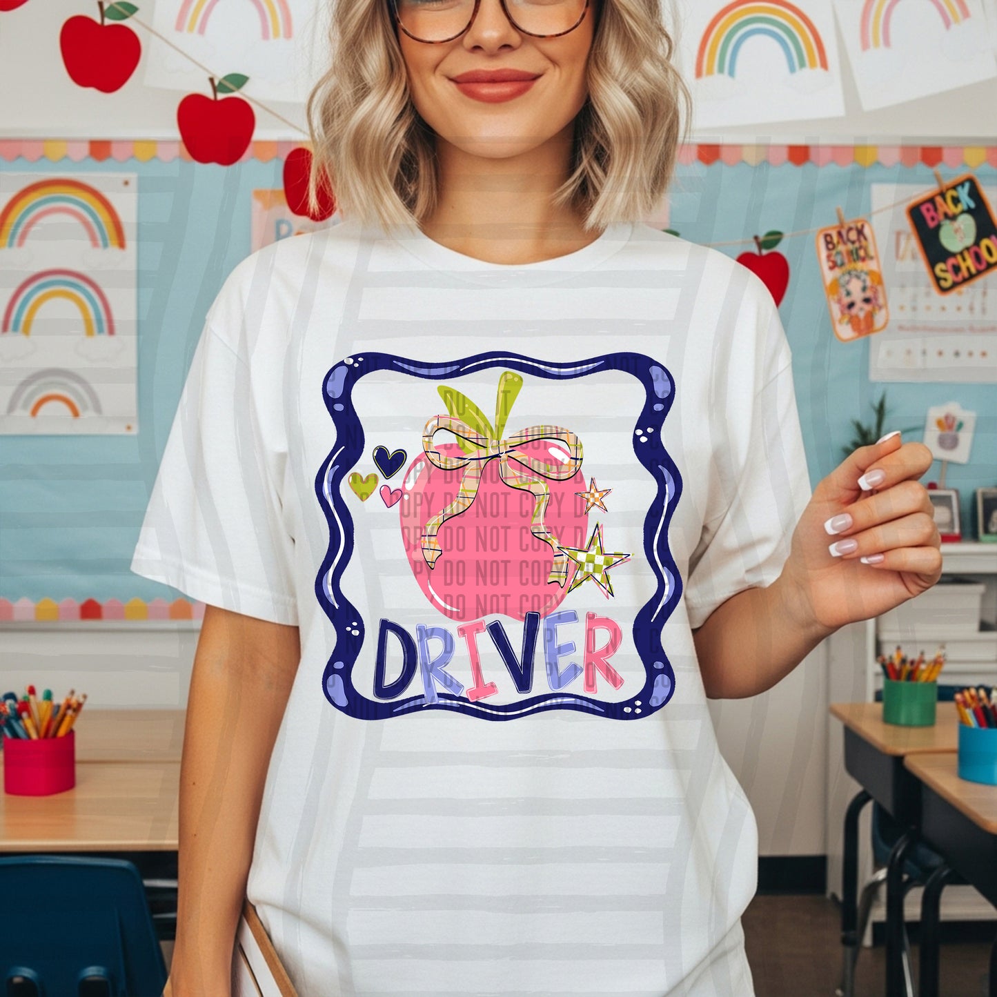 FRAME APPLE SCHOOL OCCUPATIONS NAME TEES