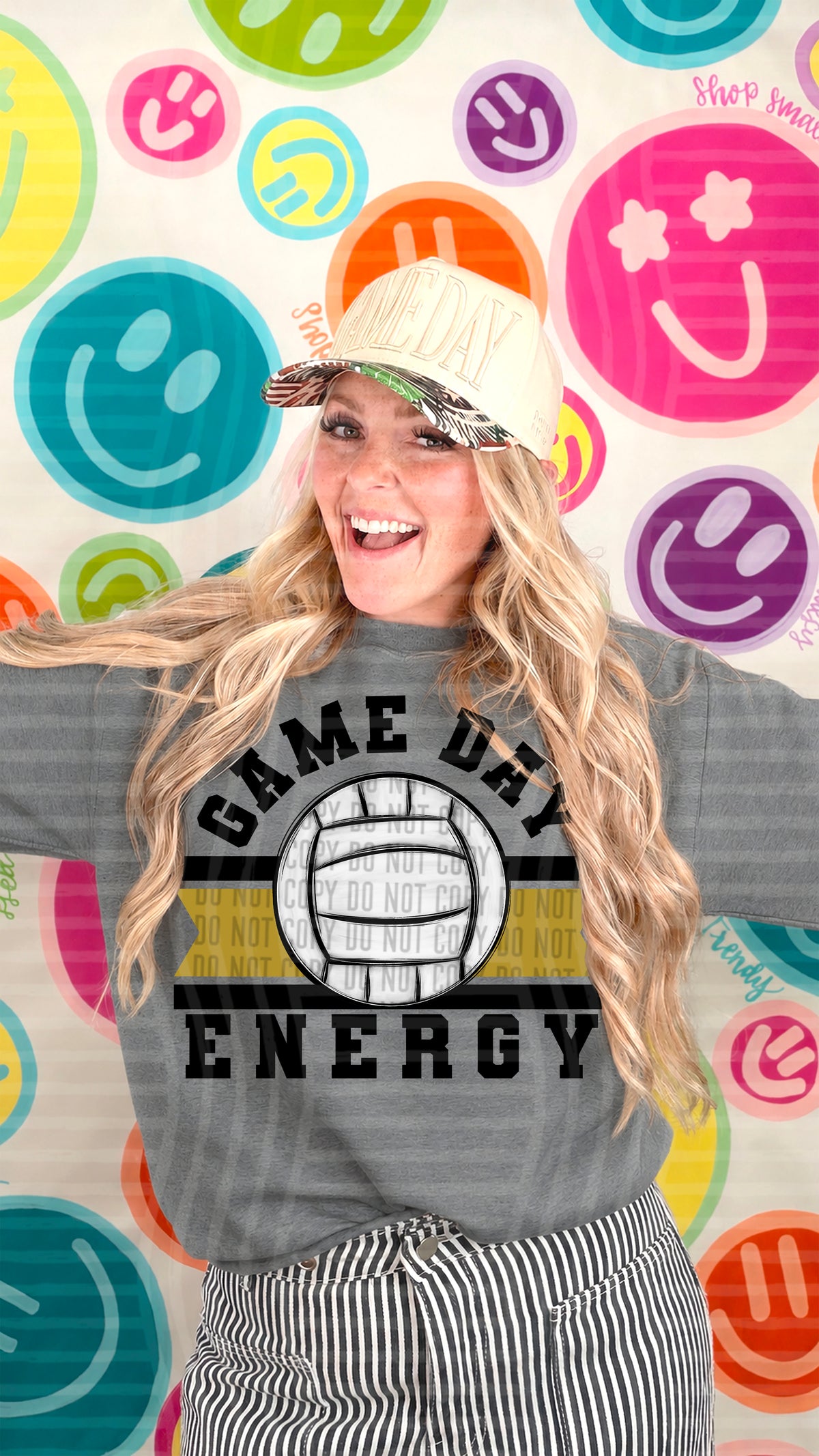 VOLLEYBALL GAME DAY ENERGY TEES-20+ COLORS
