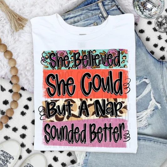 SHE BELIEVED SHE COULD TEE