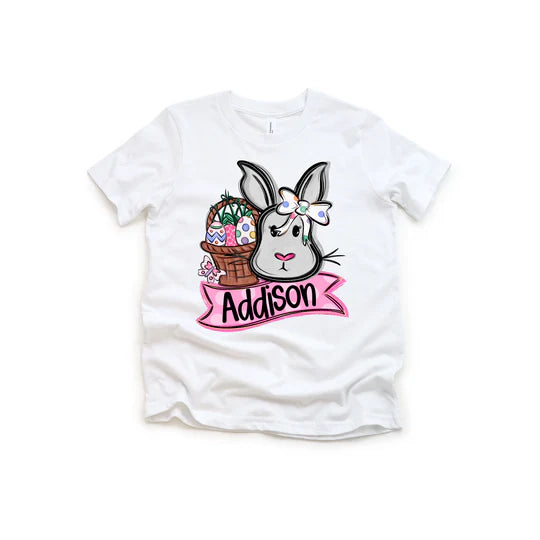 CUSTOM BUNNY TEE BOY & GIRL
