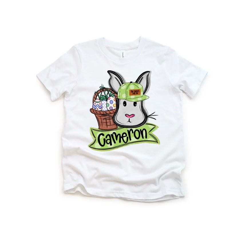 CUSTOM BUNNY TEE BOY & GIRL
