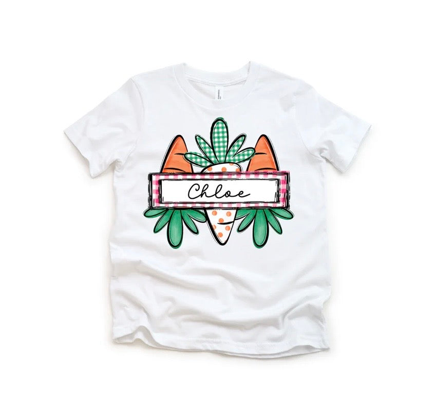 CUSTOM CARROT TEE BOY & GIRL
