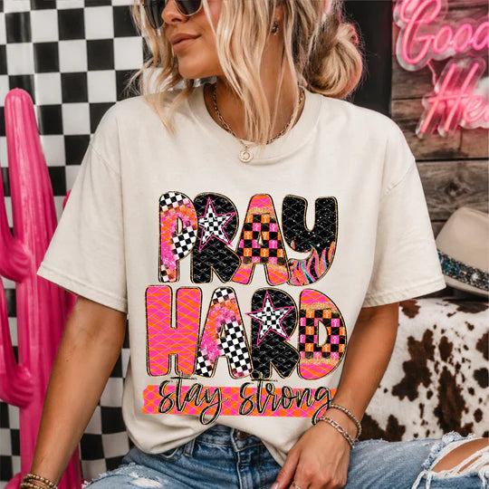 PRAY HARD TEE